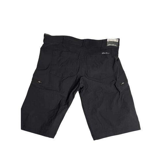 Eddie Bauer First Ascent Cargo Shorts Men"s Tall 36 x 12" Black Nylon - Picture 2 of 6